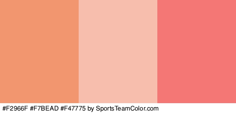 #F2966F #F7BEAD #F47775 Colors