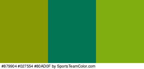 #879904 #027554 #80AD0F Colors