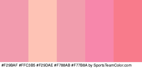 #F29BAF #FFC3B5 #F29DAE #F788AB #F77B8A Colors