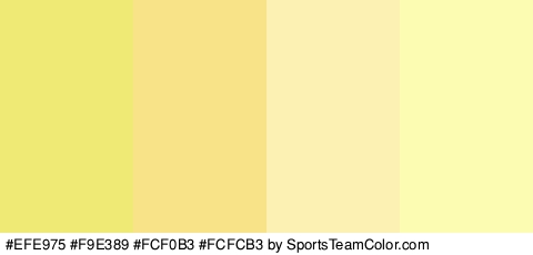 #EFE975 #F9E389 #FCF0B3 #FCFCB3 Colors