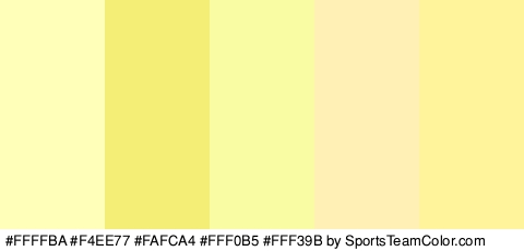 #FFFFBA #F4EE77 #FAFCA4 #FFF0B5 #FFF39B Colors