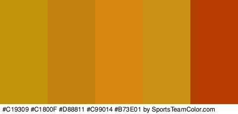 #C19309 #C1800F #D88811 #C99014 #B73E01 Colors