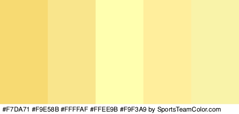 #F7DA71 #F9E58B #FFFFAF #FFEE9B #F9F3A9 Colors