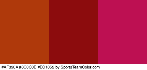 #AF390A #8C0C0E #BC1052 Colors