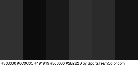 #303030 #0C0C0C #191919 #303030 #2B2B2B #141414 Colors