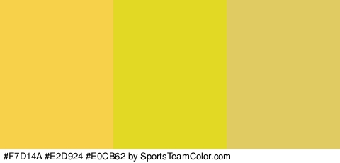 #F7D14A #E2D924 #E0CB62 Colors