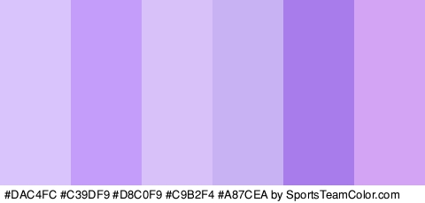 #DAC4FC #C39DF9 #D8C0F9 #C9B2F4 #A87CEA #D4A4F4 Colors