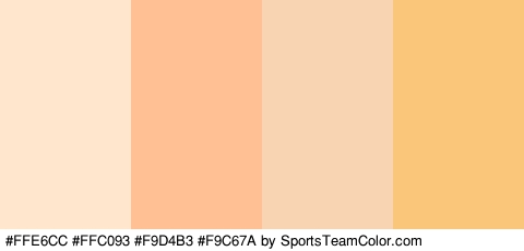 #FFE6CC #FFC093 #F9D4B3 #F9C67A Colors