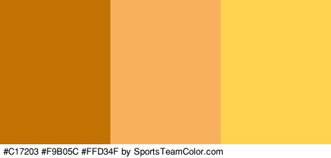 #C17203 #F9B05C #FFD34F Colors