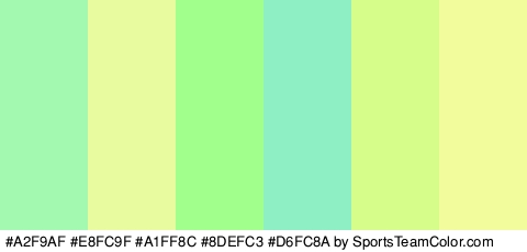 #A2F9AF #E8FC9F #A1FF8C #8DEFC3 #D6FC8A #F2FC9C Colors