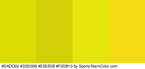 #DADD02 #D3D008 #E5E50B #F2DB10 Colors