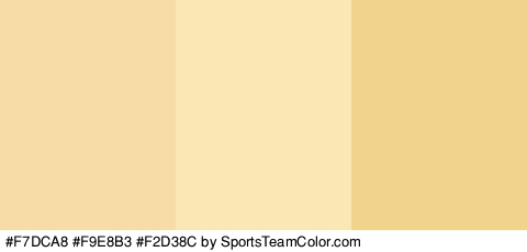 #F7DCA8 #F9E8B3 #F2D38C Colors