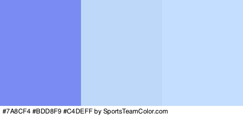 #7A8CF4 #BDD8F9 #C4DEFF Colors