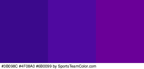 #3B098C #4F08A0 #6B0099 Colors