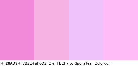 #F28AD9 #F7B2E4 #F0C2FC #FFBCF7 Colors