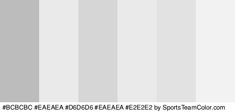 #BCBCBC #EAEAEA #D6D6D6 #EAEAEA #E2E2E2 #F2F2F2 Colors