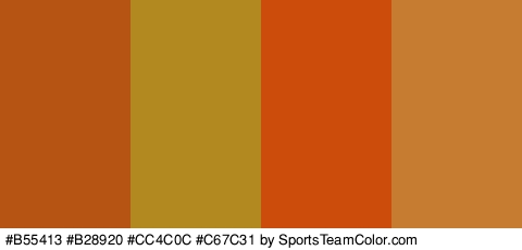 #B55413 #B28920 #CC4C0C #C67C31 Colors