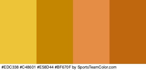 #EDC338 #C48601 #E58D44 #BF670F Colors