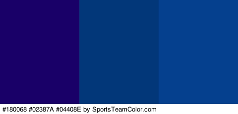 #180068 #02387A #04408E Colors