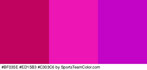 #BF035E #ED15B3 #C303C6 Colors