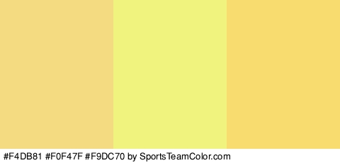 #F4DB81 #F0F47F #F9DC70 Colors