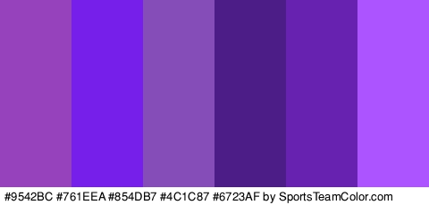 #9542BC #761EEA #854DB7 #4C1C87 #6723AF #AC54FF Colors