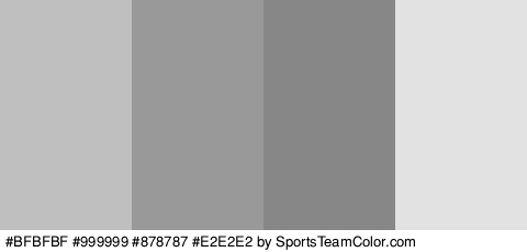 #BFBFBF #999999 #878787 #E2E2E2 Colors