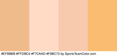 #EFBB8B #FFDBC6 #F7CAAD #F9BC70 Colors