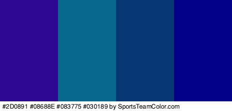 #2D0891 #08688E #083775 #030189 Colors