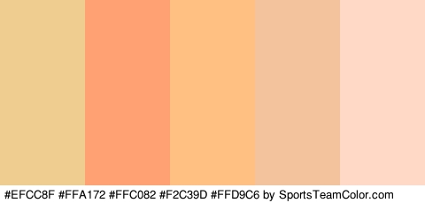 #EFCC8F #FFA172 #FFC082 #F2C39D #FFD9C6 Colors