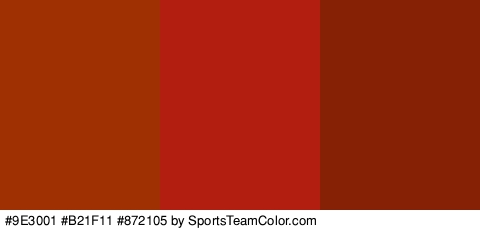 #9E3001 #B21F11 #872105 Colors