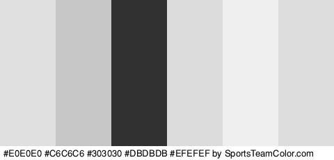 #E0E0E0 #C6C6C6 #303030 #DBDBDB #EFEFEF #DDDDDD Colors