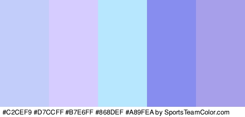 #C2CEF9 #D7CCFF #B7E6FF #868DEF #A89FEA Colors