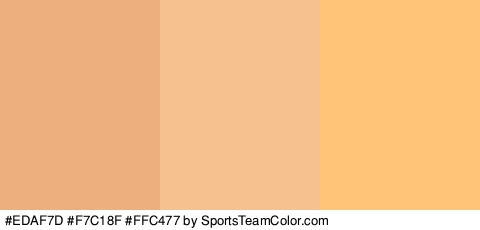 #EDAF7D #F7C18F #FFC477 Colors