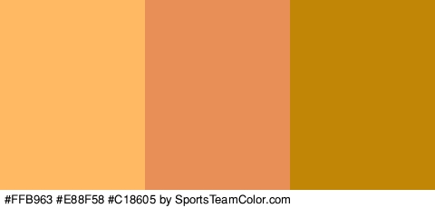 #FFB963 #E88F58 #C18605 Colors