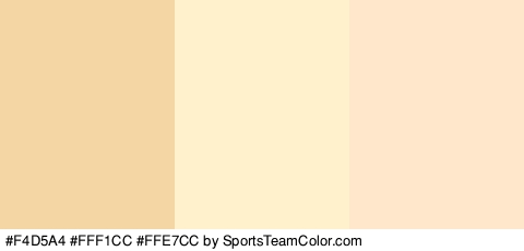 #F4D5A4 #FFF1CC #FFE7CC Colors