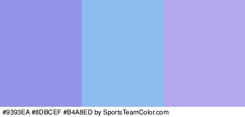 #9393EA #8DBCEF #B4A8ED Colors