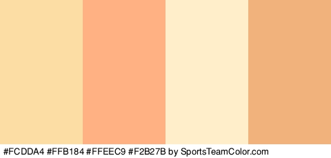 #FCDDA4 #FFB184 #FFEEC9 #F2B27B Colors