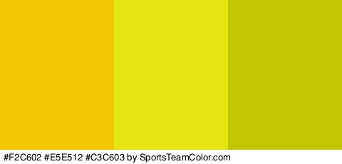 #F2C602 #E5E512 #C3C603 Colors