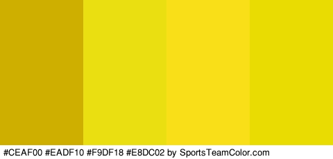 #CEAF00 #EADF10 #F9DF18 #E8DC02 Colors