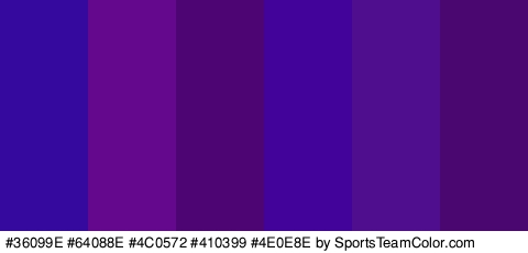 #36099E #64088E #4C0572 #410399 #4E0E8E #4B0770 Colors