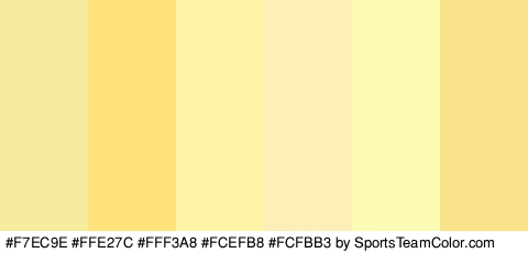 #F7EC9E #FFE27C #FFF3A8 #FCEFB8 #FCFBB3 #F9E189 Colors