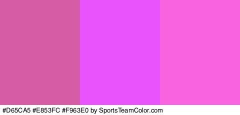 #D65CA5 #E853FC #F963E0 Colors