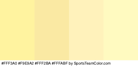 #FFF3A0 #F9E9A2 #FFF2BA #FFFABF Colors