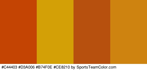 #C44403 #D3A006 #B74F0E #CE8210 Colors