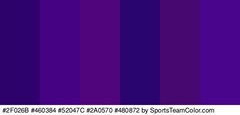 #2F026B #460384 #52047C #2A0570 #480872 #48048C Colors