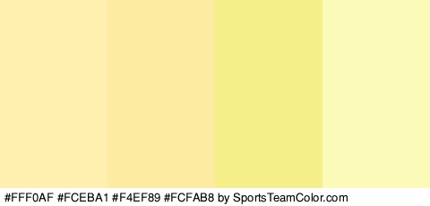 #FFF0AF #FCEBA1 #F4EF89 #FCFAB8 Colors