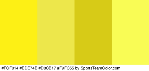 #FCF014 #EDE74B #D8CB17 #F9FC55 Colors