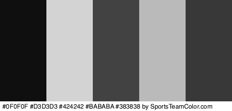 #0F0F0F #D3D3D3 #424242 #BABABA #383838 Colors