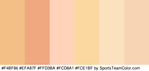 #F4BF86 #EFA87F #FFD3BA #FCD8A1 #FCE1BF #F7D5B4 Colors